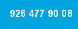 926 477 90 08 926 477 90 08